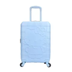 Hello Kitty Blue Checkered Adult 20" Rolling Luggage