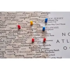 Home Magnetics Weathered Earth US Map - XL