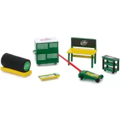 "Turtle Wax" 6 piece Shop Tools Set "Shop Tool Accessories" Series 1 1/64 by Greenlight
