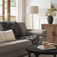 Oversized Printed Floral Primalush Throw Lack/Neutral - Threshold&trade;