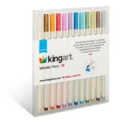 KINGART Metallic Pens 12 Colors