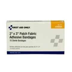 First Aid Only Tan Fabric Adhesive Bandage Sterile 2 x 3" 10 per Box