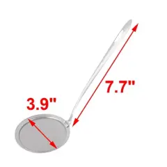 Unique Bargains Home Stainless Steel Oil Spice Flour Sediment Mesh Strainer Silver Tone 3.9 Dia 1 Pc