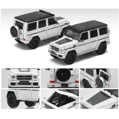 Mercedes Benz AMG G63 White with Black Top 1st Special Edition 1/64 Diecast Model Car by Era Car