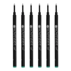 Monteverde Medium Rollerball Refill For Most Rollerball Pens 6/Pack Turquoise G233TQ