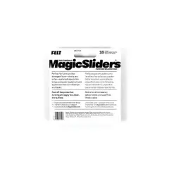 Magic Sliders 16pk 1.5" Round HD Adhesive Self Stick Felt Pads Brown