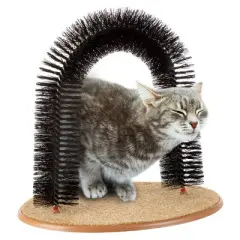 Pet Adobe Self-Grooming Bristle Ring Brush Cat Arch - 14.5" x 13"