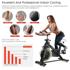 Costway Exercise Bike Cycle Trainer Indoor Workout Cardio Fitness Bicycle Stationary
