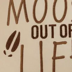 C&F Home 18" x 18" Moose Out of Life Embroidered Throw Pillow