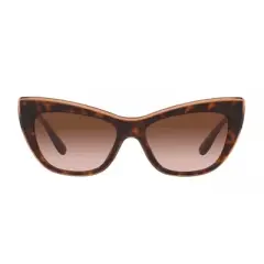 Dolce & Gabbana DG 4417 325613 Womens Cat-Eye Sunglasses Havana/Transparent Brown 54mm