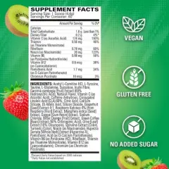 EHPlabs OxyShred Thermogenic Pre Workout & Fat Burner - Clinically Proven Preworkout Powder with Acetyl L Carnitine - Kiwi Strawberry, 60 Servings