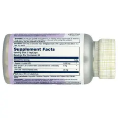 Solaray L-Lysine Beta Glucan, 60 VegCaps