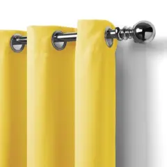 Connor Solid Indoor/Outdoor Single Window Curtain for Patio, Pergola, Porch, Cabana, Deck, Lanai - Elrene Home Fashions