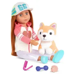 Glitter Girls Bedtime Pet with Dog House Nightlight Accessory Set  for 14" Dolls