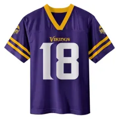 NFL Minnesota Vikings Boys' Short Sleeve Jefferson Jersey