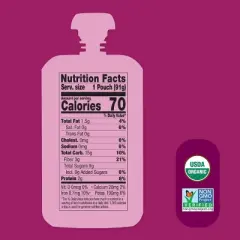 Once Upon A Farm Organic Dairy Free Banana for Berries Oat Milk Smoothie - 3.2oz