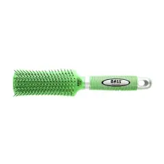 Bass Pet Brushes The Bathing Brush Wet Grooming. Optimized for use in water with Professional Grade Nylon Pin Rubber Grip Handle Green