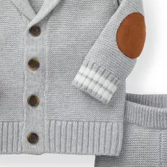 Hope & Henry Baby Organic Cotton Cardigan and Sweater Legging Set