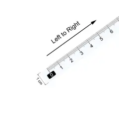Unique Bargains Metric Self-Adhesive Left to Right Read Measuring Tape