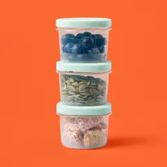 Twist & Store Round Food Storage Containers - 4 fl oz/6ct - up&up&trade;