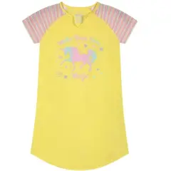 Sleep On It Girls Unicorn Magic Pajama Sleep Shirt With Matching Sleep Mask