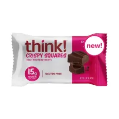 think! Chocolate Crunch High Protein Crispy Squares - 15g Protein - 1.48oz/4ct