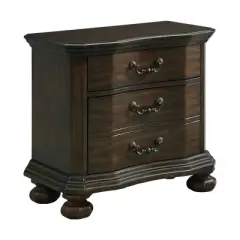 Serena 3 Drawer Nightstand with USB Ports Espresso - Picket House Furnishings