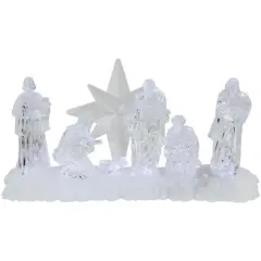 Northlight LED Lighted Nativity Scene Acrylic Christmas Decoration - 12.25"