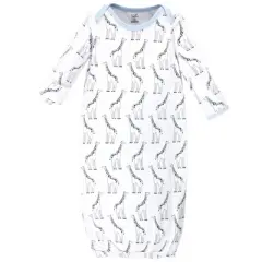 Touched by Nature Baby Boy Organic Cotton Long-Sleeve Gowns 3pk, Giraffe
