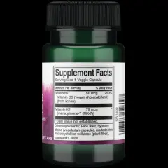 Swanson Vitamins D3 & K2 - 2,000 Iu & 75 mcg 60 Veg Caps