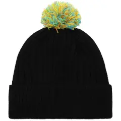 Friends Logo plain black Pom knitted Cuffed Winter Beanie
