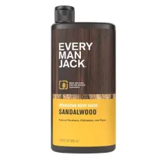 Every Man Jack Sandalwood Hydrating Men's Body Wash - 16.9 fl oz