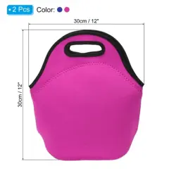 Unique Bargains Reusable Waterproof Thermal Insulation Portable Lunch Bags 2 Pcs