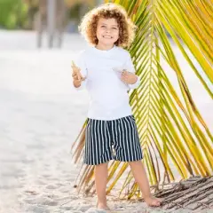 RuggedButts Baby Boys Stripe Swim Trunks