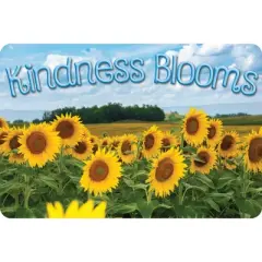 Ashley Productions&reg; The Original Fun Mat&trade;, Welcome Mat, 15.5" x 23.5", Kindness Sunflowers