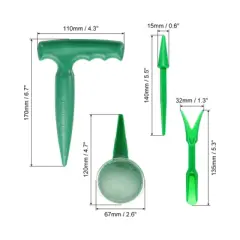 Unique Bargains Plastic Gardening Portable Reusable Garden Hand Tools Green 1 Pc