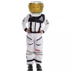 Joyfy Halloween Costume Kids Astronaut Costume with Movable Helmet &ndash; Realistic Space Suit for Halloween & Dress-Up