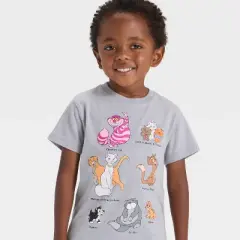 Toddler Boys' Disney Short Sleeve Classic Cats T-Shirt - Heather Gray