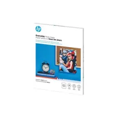 HP Everyday Photo Paper, Glossy, 52 lb, 8.5 x 11 in. (216 x 279 mm), 25 sheets Q5498A