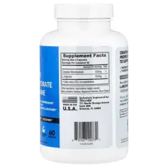 fitcode Creatine Monohydrate + L-Arginine, 120 Veggie Capsules