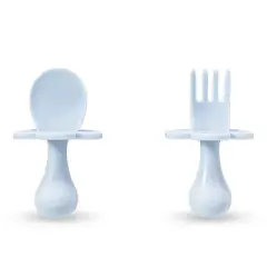 Grabease Toddler Utensils, Baby Spoon and Fork Cutlery, BPA-Free & Phthalate-Free - 1 Set