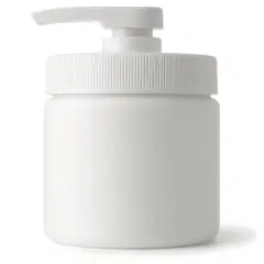Royal Massage 16oz Massage Oil/Lotion/Cream Pump Jar with Locking Twist Top (White/White, 1)