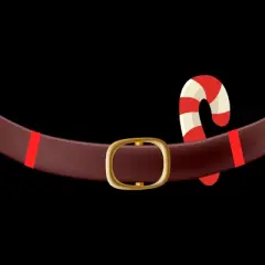 Men's Design By Humans Christmas Candy Cane Belt By BenX Tank Top