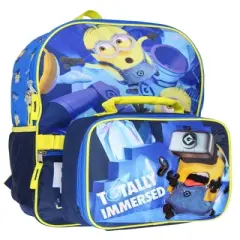 Despicable Me Minions School Travel Backpack And Lunch Box For Kids 2-Piece Set Multicoloured
