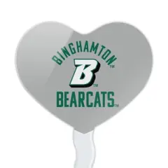 Binghamton Bearcats Heart Love Cupcake Picks Toppers Decoration Set of 6