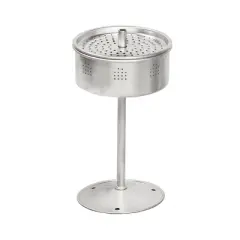 Stansport Enamel 8 Cup Coffee Pot With Percolator and 4 12oz Mugs White