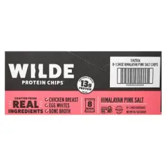 Wilde Brands Protein Chips, Himalayan Pink Salt, 8 Bags, 1.34 oz (38 g) Each