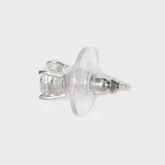 Sterling Silver Small Round Cubic Zirconia Stud Earring - A New Day&trade; Silver