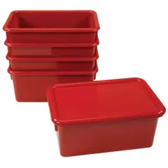 Kaplan Early Learning Storage Bins with Lids - Set of 5