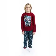 Sleep On It Boys No Stop Brushed Jersey 2-Piece Pajama Sleep Set